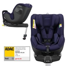 Seggiolino Reboarder Sperber-Fix 61 61 cm - 105 cm / da 1 anno a 4 anni con Isofix - Blu Atlantico