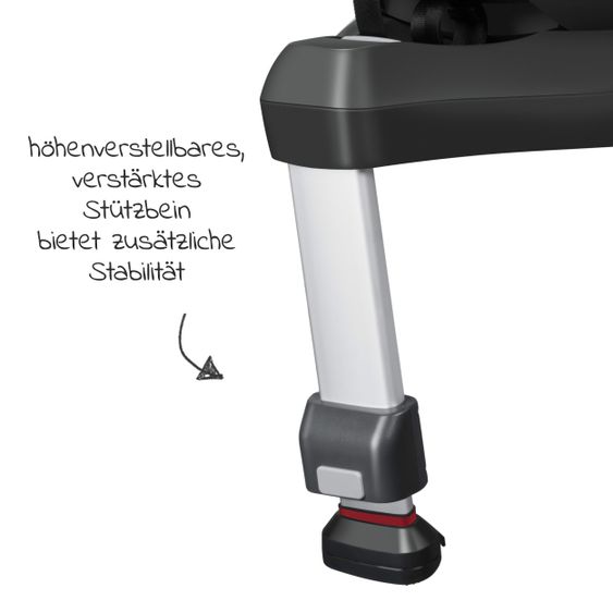 Avova Reboarder-Kindersitz Sperber-Fix 61 61 cm - 105 cm / 1 Jahr bis 4 Jahre mit Isofix - Koala Grey