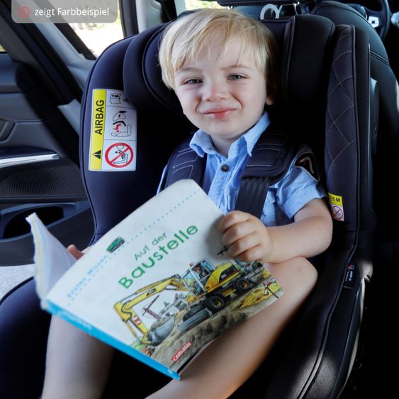 Avova Reboarder-Kindersitz Sperber-Fix 61 61 cm - 105 cm / 1 Jahr bis 4 Jahre mit Isofix - Koala Grey