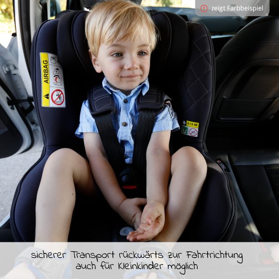 Avova Reboarder-Kindersitz Sperber-Fix 61 61 cm - 105 cm / 1 Jahr bis 4 Jahre mit Isofix - Koala Grey