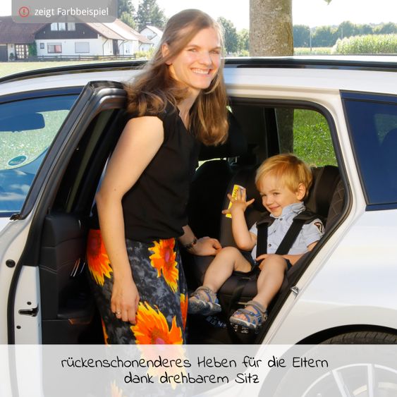Avova Reboarder-Kindersitz Sperber-Fix 61 61 cm - 105 cm / 1 Jahr bis 4 Jahre mit Isofix - Koala Grey