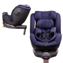 Seggiolino Reboarder Sperber-Fix i-Size 40 cm - 105 cm / dalla nascita ai 4 anni con Isofix - Blu Atlantico