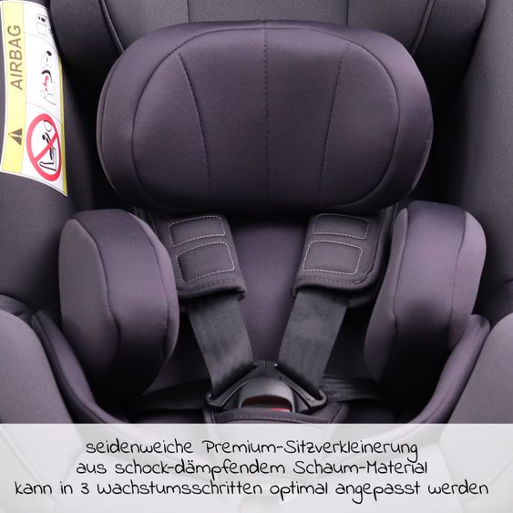 Avova Reboarder-Kindersitz Sperber-Fix i-Size 40 cm - 105 cm / ab der Geburt bis 4 Jahre mit Isofix - Koala Grey