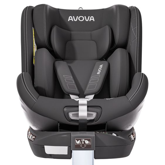 Avova Reboarder child seat Swan-Fix i-Size from birth to 7 years (40 cm -125 cm) incl. Isofix base - Pearl Black