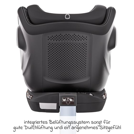 Avova Reboarder child seat Swan-Fix i-Size from birth to 7 years (40 cm -125 cm) incl. Isofix base - Pearl Black