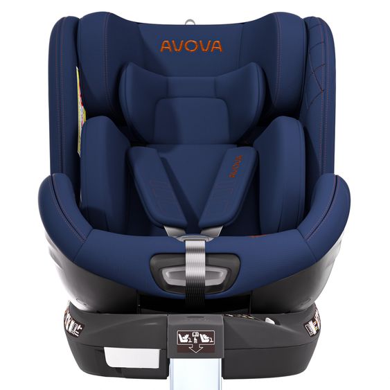 Avova Reboarder child seat Swan-Fix i-Size from birth to 7 years (40 cm -125 cm) incl. Isofix base - River Blue