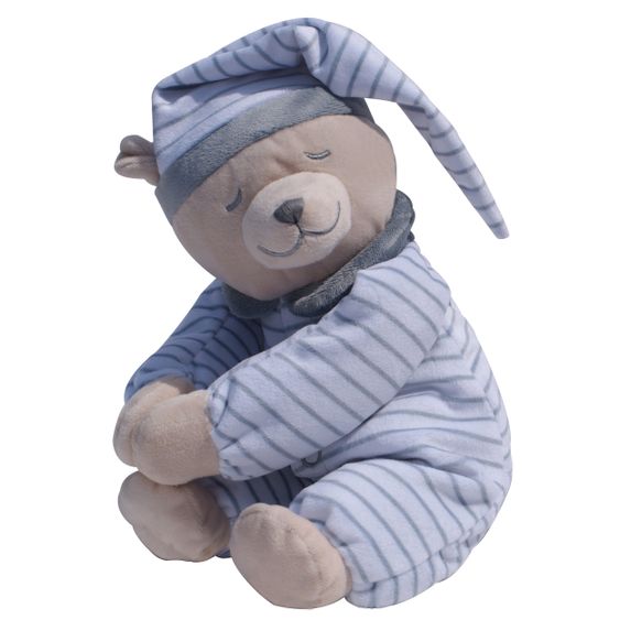 Babiage Doodoo Einschlafhilfe & Kuscheltier - Bär liegend - Grau