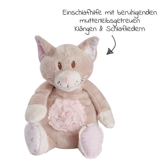 Babiage Doodoo Einschlafhilfe & Kuscheltier - Kitty - Rosa