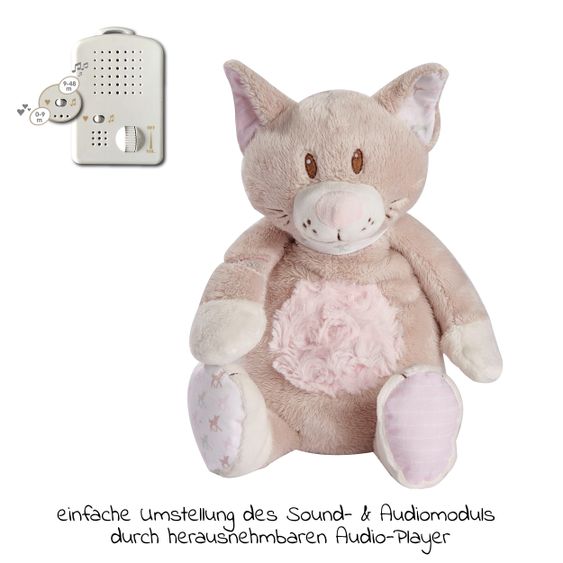 Babiage Doodoo Einschlafhilfe & Kuscheltier - Kitty - Rosa