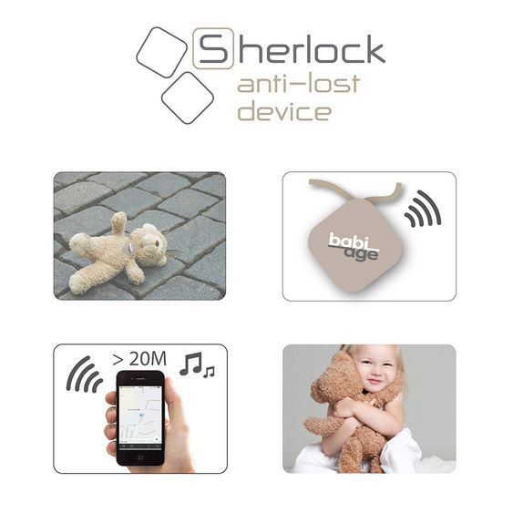 Babiage Sherlock Bluetooth Tracker - für Doodoo Einschlafhilfe