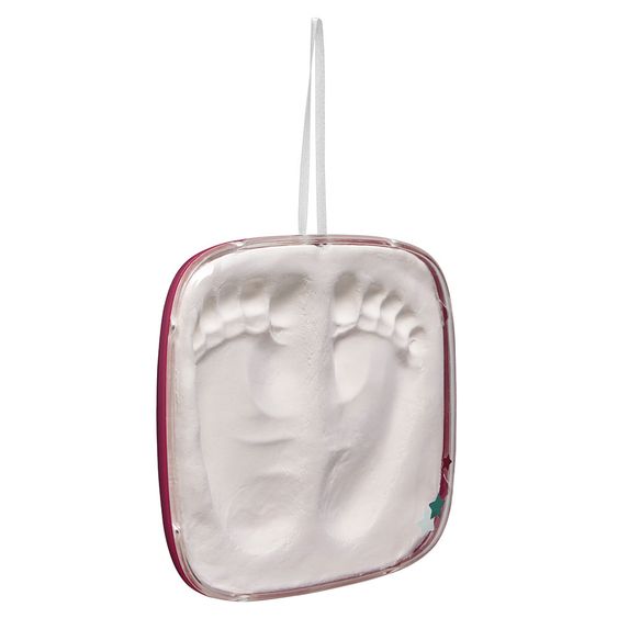 Baby Art Gipsabdruck-Set Hello Baby - Burgundy
