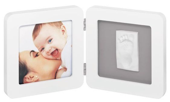 Baby Art Rahmen für Foto & Abdruck Print Frame - White & Grey