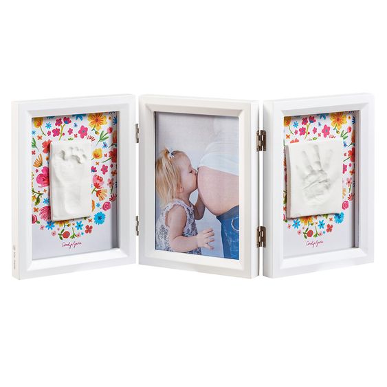 Baby Art Rahmen für Foto und 2 Gipsabdrücke My Baby Touch - Limited Edition