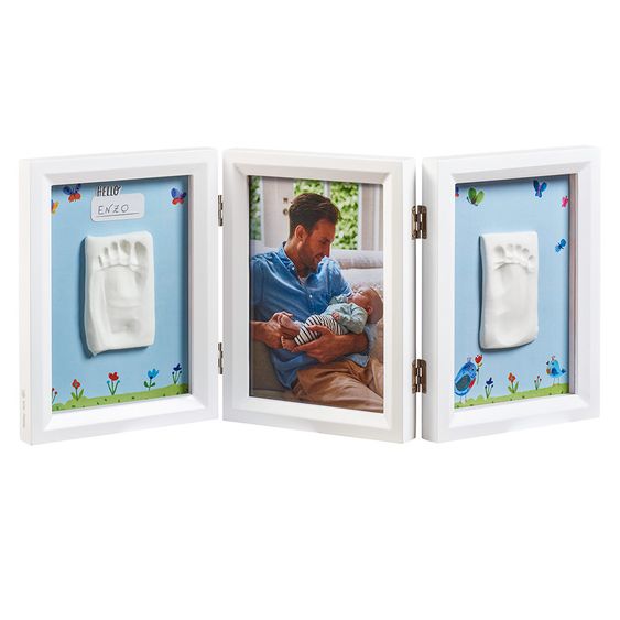 Baby Art Rahmen für Foto und 2 Gipsabdrücke My Baby Touch - Limited Edition