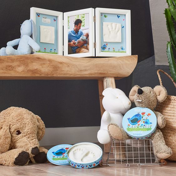 Baby Art Rahmen für Foto und 2 Gipsabdrücke My Baby Touch - Limited Edition