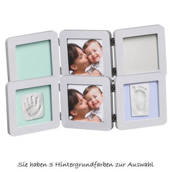 Baby Art Rahmen für Foto und 2 Gipsabdrücke My Baby Touch - Pastel