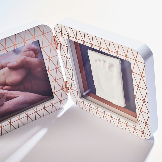 Baby Art Rahmen für Foto und Gipsabdruck My Baby Touch - Special Edition - White