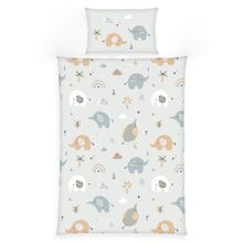 Bettwäsche Flanell 100 x 135 cm - Elephants