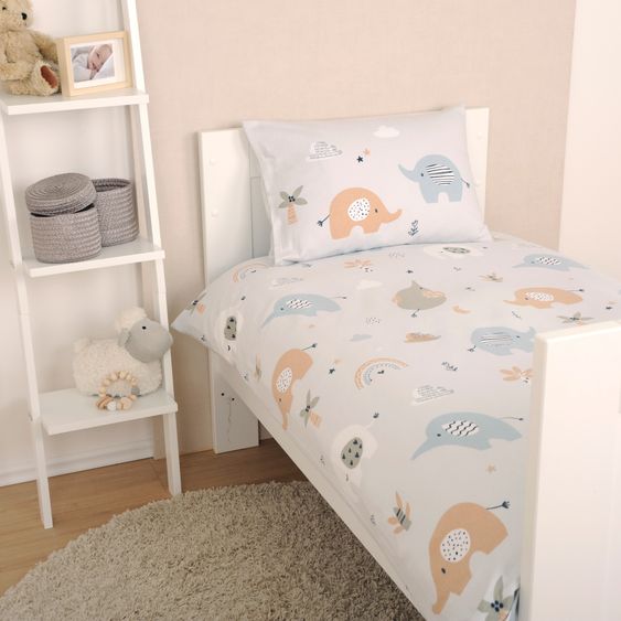 Baby Best Bettwäsche Flanell 100 x 135 cm - Elephants