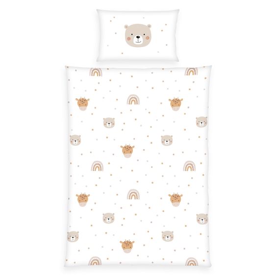 Baby Best Bettwäsche Flanell 100 x 135 cm - Little Friends