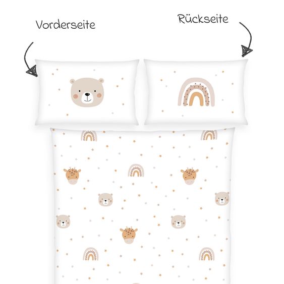 Baby Best Bettwäsche Flanell 100 x 135 cm - Little Friends
