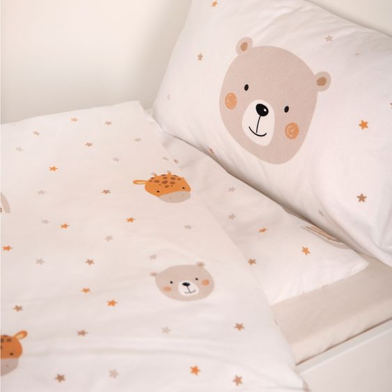 Baby Best Bettwäsche Flanell 100 x 135 cm - Little Friends