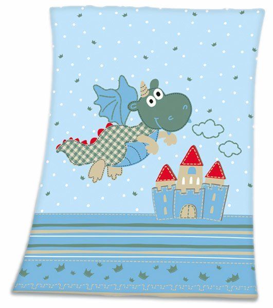 Baby Best Kuscheldecke 75 x 100 cm - Kleiner Drache Bleu