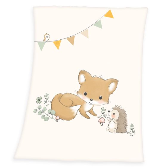 Baby Best Kuscheldecke - 75 x 100 cm - Waldfreunde