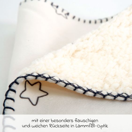 Baby Best Kuscheldecke mit Flauschseite 75 x 100 cm - Kleiner Lieblingsmensch