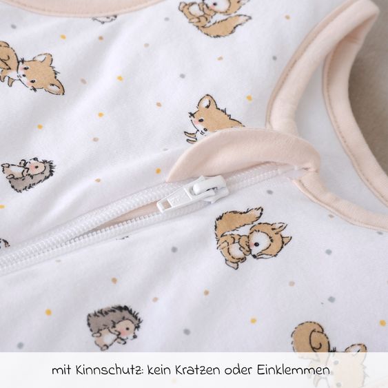 Baby Best Schlaf-Overall wattiert Jersey - Waldfreunde - Gr. 70 cm