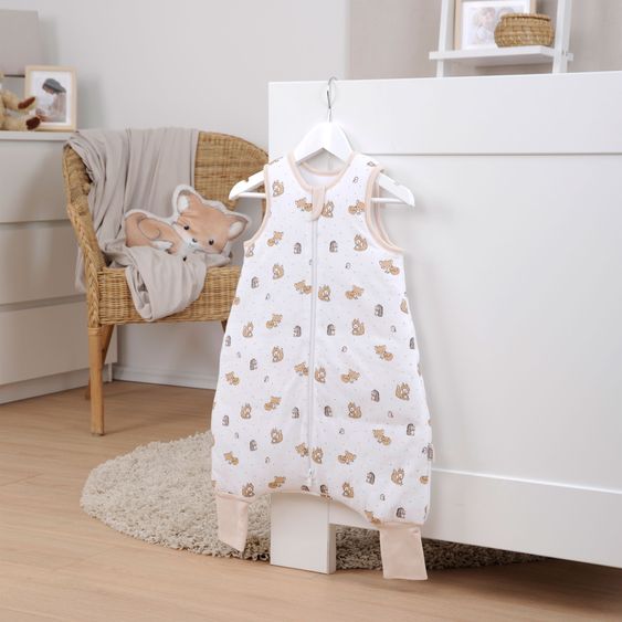 Baby Best Schlaf-Overall wattiert Jersey - Waldfreunde - Gr. 70 cm