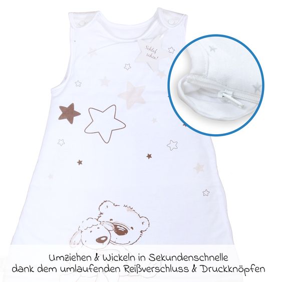 Baby Best Sacco a pelo imbottito Jersey - Piccolo Personaggio Preferito - Gr. 70 cm