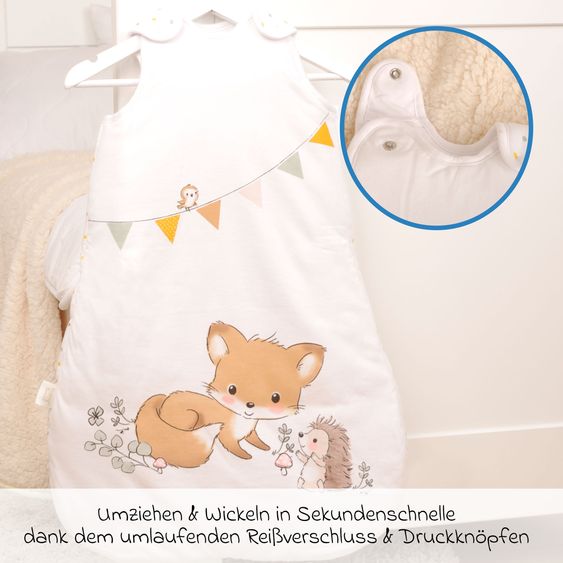Baby Best Schlafsack wattiert - Waldfreunde - Gr. 70 cm