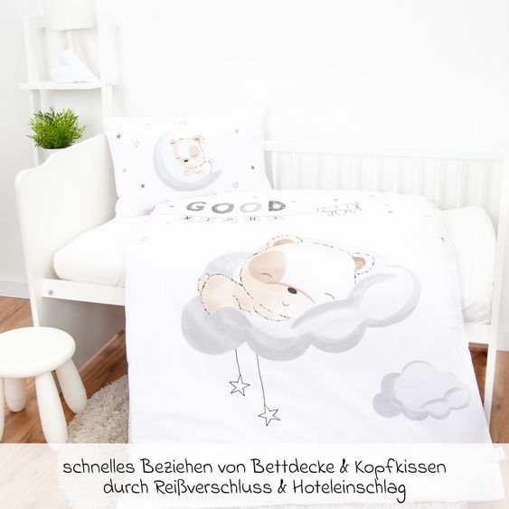 Baby Best Wende-Bettwäsche 100 x 135 cm - Good Night
