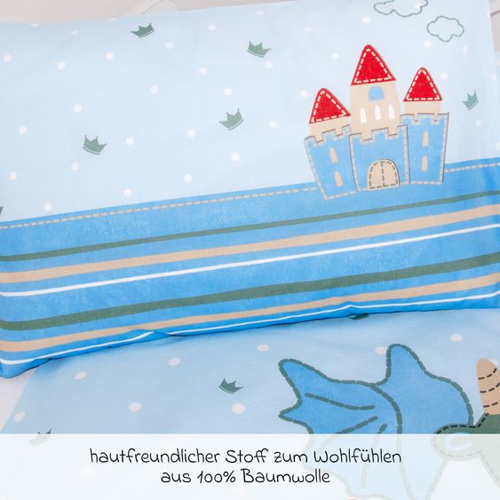 Baby Best Wende-Bettwäsche 100 x 135 cm - Kleiner Drache
