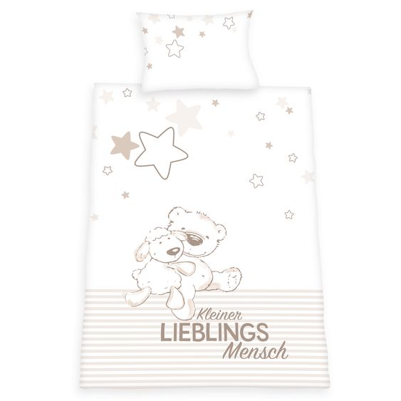 Baby Best Wende-Bettwäsche 100 x 135 cm - Kleiner Lieblingsmensch