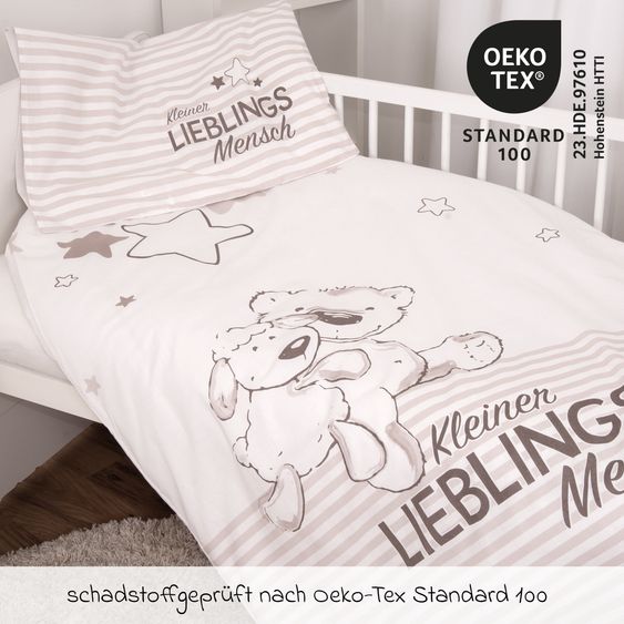 Baby Best Wende-Bettwäsche 100 x 135 cm - Kleiner Lieblingsmensch