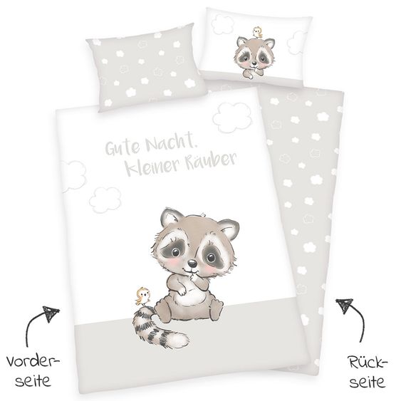 Baby Best Wende-Bettwäsche - 100 x 135 cm - Kleiner Räuber