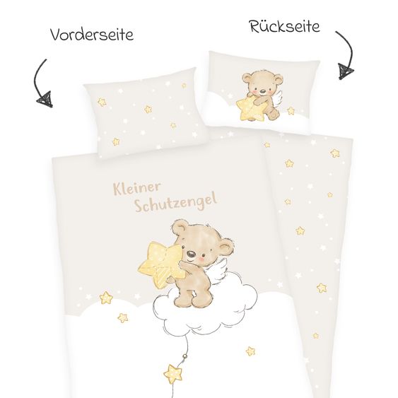 Baby Best Wende-Bettwäsche 100 x 135 cm - Kleiner Schutzengel