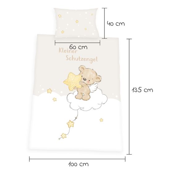 Baby Best Wende-Bettwäsche 100 x 135 cm - Kleiner Schutzengel