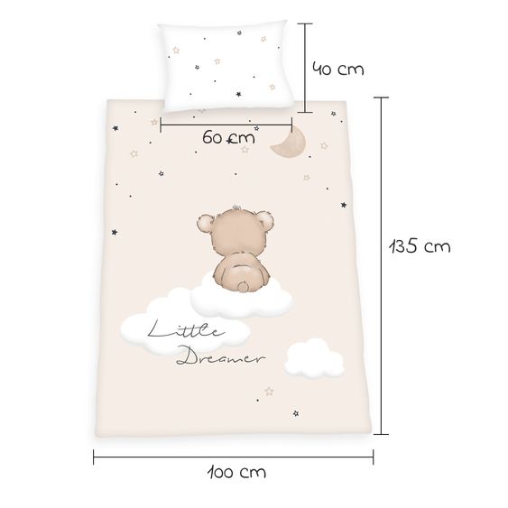 Baby Best Wende-Bettwäsche 100 x 135 cm - Little Dreamer