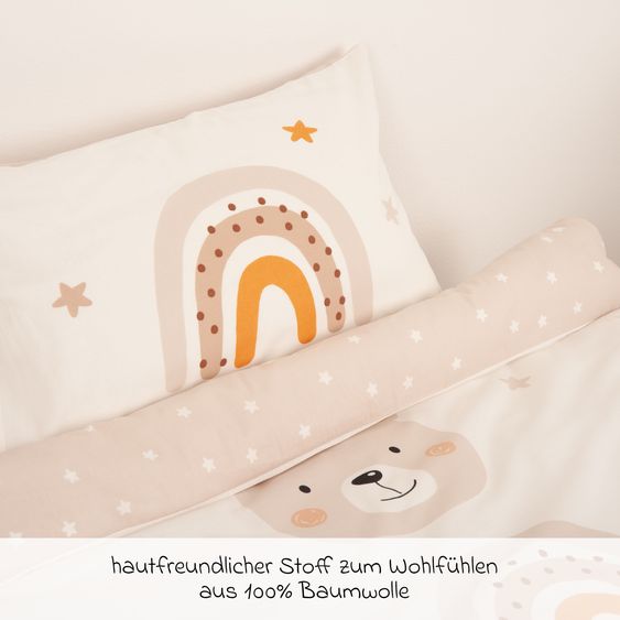 Baby Best Wende-Bettwäsche 100 x 135 cm - Little Friends