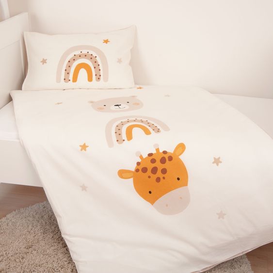 Baby Best Wende-Bettwäsche 100 x 135 cm - Little Friends