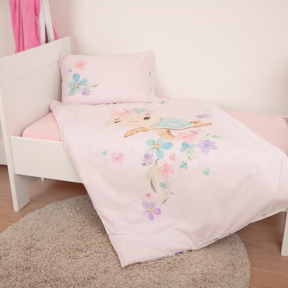 Baby Best Wende-Bettwäsche 100 x 135 cm - Little Turtle
