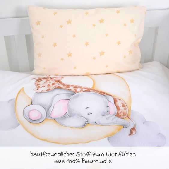 Baby Best Wende-Bettwäsche 100 x 135 cm - Sleeping on the moon