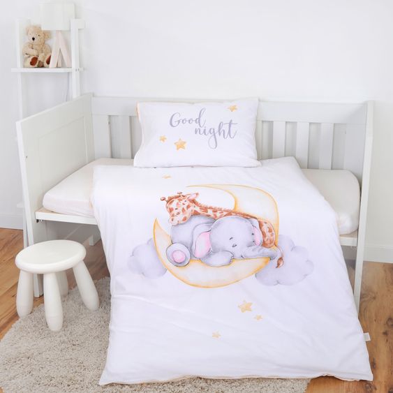 Baby Best Wende-Bettwäsche 100 x 135 cm - Sleeping on the moon