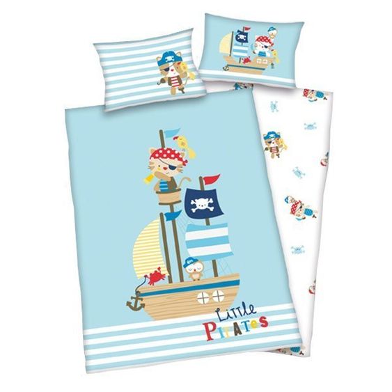 Baby Best Wende-Bettwäsche Little Pirates 100 x 135 cm