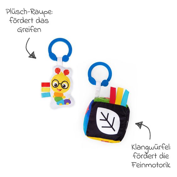 Baby Einstein 4in1 Play Mat with Play Arch Be Discovery with 4 Playmosi, 9 Toys Supports Child Development - Colourful