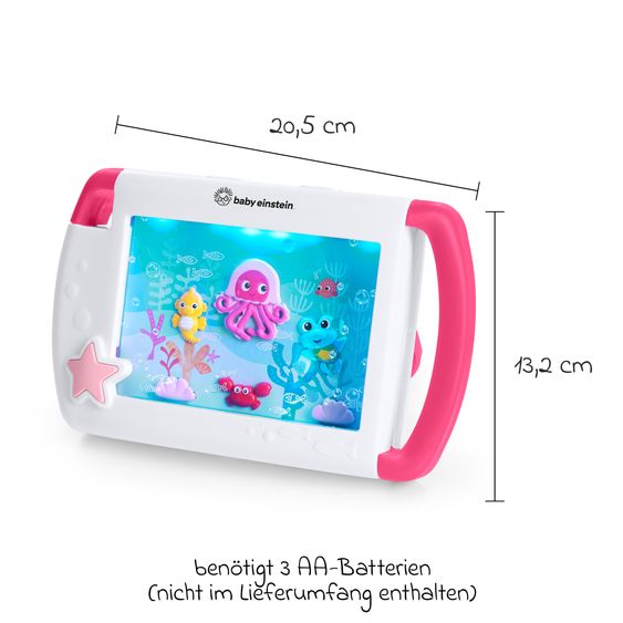 Baby Einstein Licht - und Musikspielzeug On-the-Go Sea Dreams Soother mit Licht, Musik, Meeresgeräusche und Bewegung - Pink
