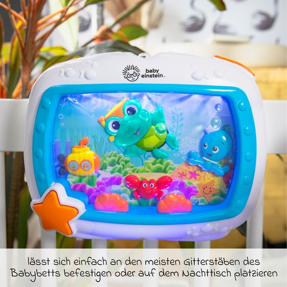 Baby Einstein Nacht- und Schlummerlicht Sea Dreams mit Lichter und Melodien inkl. Fernbedienung - Blau